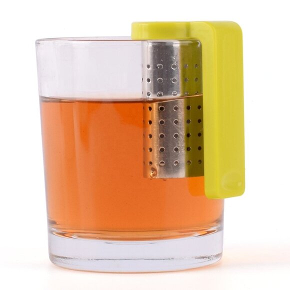 Stainless Steel Tea Filter with a Hook Silicone Handle, The Hook EasilyHung3Pack - Picture 8 of 10